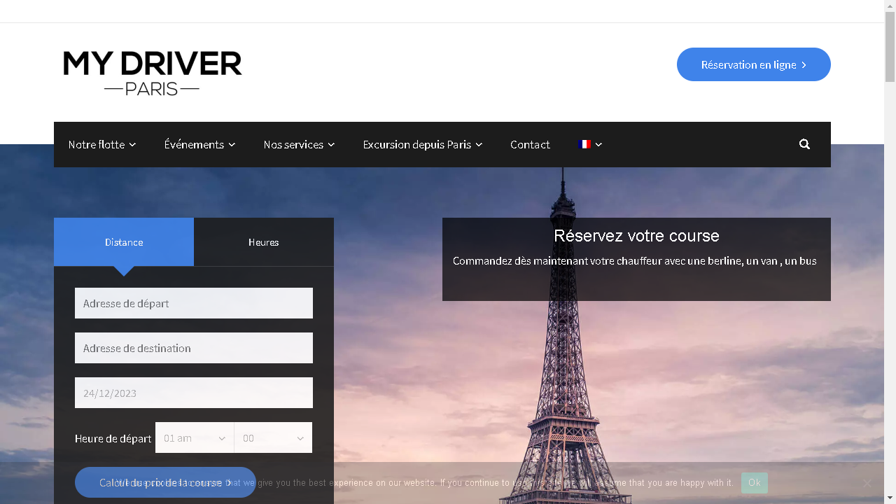 Capture d'écran de https://www.mydriverparis.com/fr/